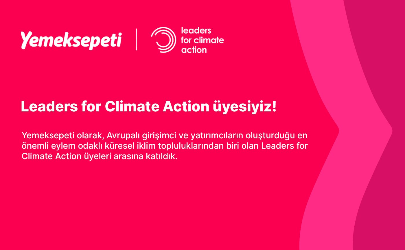 Yemeksepeti becomes a member of the action-oriented climate community LFCA